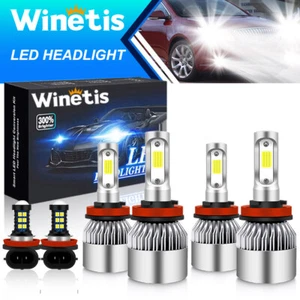 For Buick LaCrosse 2010-2013 6000K White LED Headlight Hi/Lo beam + Fog Lights - Picture 1 of 9