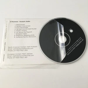 OF MONTREAL - PARALYTIC STALKS - RARE PROMO CD!!! - Imagen 1 de 2