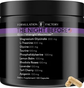 The Night Before: 10-in-1 Midnight Maximizer, Sleep Aid, Stress Relief, Cogni... - Bild 1 von 9