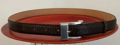 ANTONIO PINEDA LOS CASTILLO СЕРЕБРО ПРЯЖКА ЯЩЕРИЦА РЕМЕНЬ ИЗОГНУТАЯ ЛИНИЯ ГЛАДКИЙ - Изображение 1 из 4