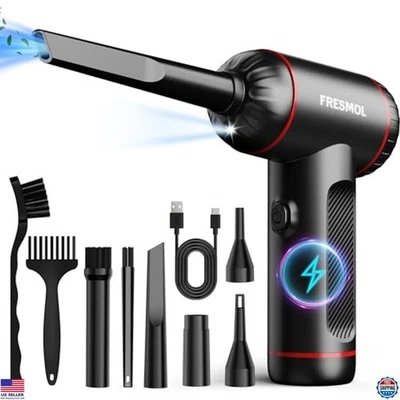 Cordless Electric Air Duster 100000RPM, 3 Speed, Rechargeable, LED Light - Image 1 of 4