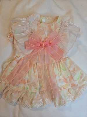 Dog Cat Floral  Dress With Bow Clothes  Party  Wedding Dress.  New Small - Image 1 of 4