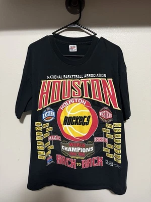 Camisa de Colección Años 90 Houston Rockets Campeones del Mundo Espalda 1994-1995 Para Hombre XL Foto 1 de 4