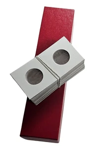 50 portamonete 2x2 US Quarter Flips più scatola di immagazzinaggio 2x2x9 rossa - Foto 1 di 2