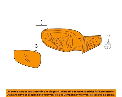 HYUNDAI OEM 11-13 Elantra Door Side Rear View-Mirror Assy Right 876203Y000 - Изображение 1 из 2