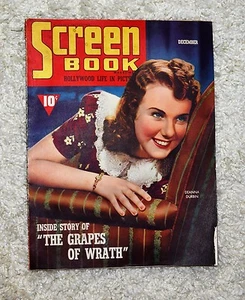Screen Book Magazine Vol. XXII No 5 12/1939 Deanna Durbin cover Marlene Dietrich - Bild 1 von 1
