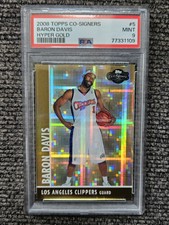 PSA 9 MINT 2008-09 Topps Co-Signers Baron Davis Hyper Gold /10 SSP #5
