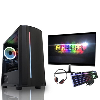 Gaming Rápido PC Ordenador Lote Intel Quad Core i5 8GB SSD + 1TB 2GB Gt 710 Gana - Imagen 1 de 4