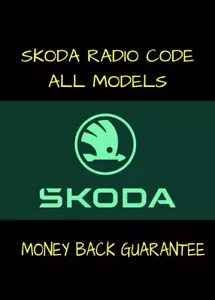 ✅ SKODA UNLOCK RADIO CODE PIN ✅ ALL MODELS ✅ 100% GUARANTEE ✅ FAST SERVICE ✅ - Picture 1 of 6