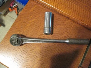 Williams S-52 1/2" Drive SuperRatchet & Bonus SD-628 1/2" Drive 7/8" Deep Socket - Bild 1 von 6
