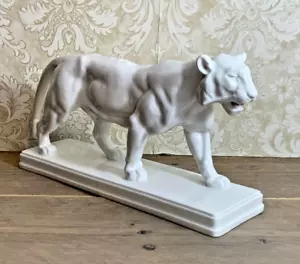 große KPM Porzellan Figur schreitender Tiger - Bild 1 von 14