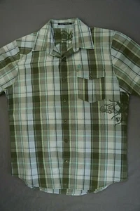 Volcom Short Sleeve Button Front Casual Tailored Skate Shirt. Men's Size S, EUC! - Picture 1 of 7