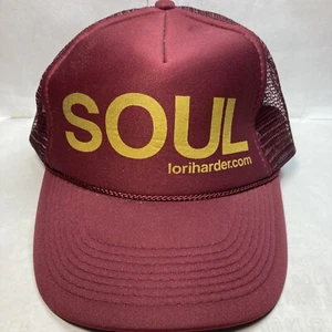 Lori Harder Soul Fitness Body Podcast Maroon Nissun Trucker Hat Cap - Picture 1 of 8