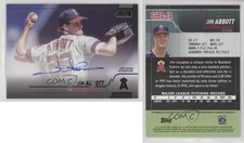 2022 Topps Stadium Club Auto Black Foil /25 Jim Abbott #SCBA-JA Auto