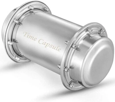 Time Capsule Waterproof Stainless Steel Durable Lock Container Storage Future UK - Image 1 of 4