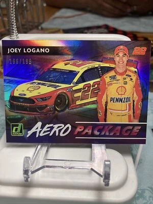2021 Panini Donruss NASCAR Aero Package Holographic /199 Joey Logano #AERO12 - Image 1 of 2