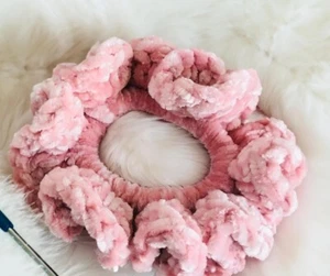 Set of 3 Crochet Handmade Hair Scrunchies, hair holders. - Picture 1 of 6
