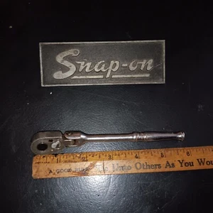 Vintage Snap On Flex Head Ratchet 1/4" Dr TM711A 5-3/4"L - Picture 1 of 3