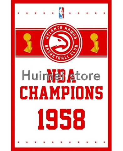 Atlanta Hawks Flag 3x5ft Banner Polyester basketball World Champions hawks016 Cover