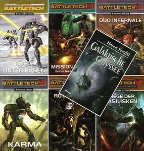 Bundle-6 x BATTLETECH + Galaktische Odyssee-Science-Fiction Romane-neu - Bild 1 von 5
