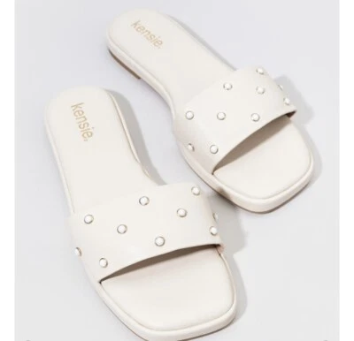 Kensie Mujer Valery Perla Tachonado Toboganes Talla 11 Foto 1 de 4