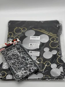 Mickey Mouse 2 String Backpacks & 1 Lanyard Wallet - Picture 1 of 2