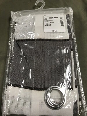 Darby Tailored Balence. White, Black, & Gray. 60X12.  - Image 1 of 3