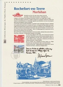 Document Philatélique 1er Jour : 44 2017 Rochefort en terre Morbihan - Picture 1 of 1