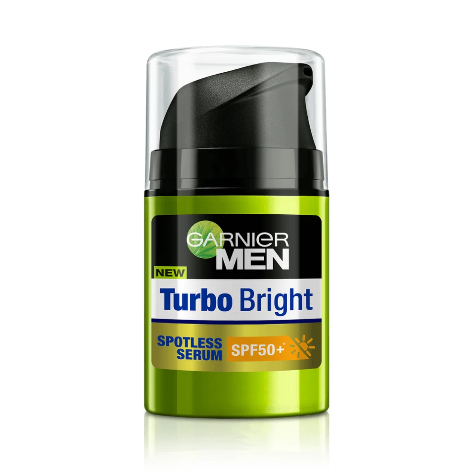 Осветляющая сыворотка GARNIER MEN Turbobright SPF50+ увлажняющая кожа светящаяся здоровая 40 мл - Изображение 1 из 4