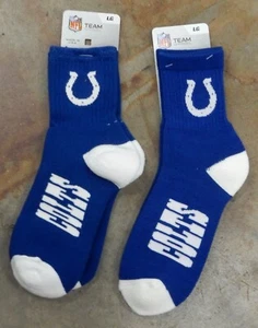 2 Pack NFL Indianapolis Colts Socks Gift Set Blue White 501 Crew Short Large - Picture 1 of 1