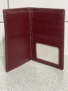 DENTS BURGUNDY LEATHER TRAVEL WALLET, PASSPORT, DOCUMENTS, CASH,CARDS, UNUSED - Picture 1 of 4