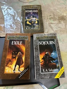 Homeland, Exile, and Sojourn Forgotten Realms The Dark Elf Trilogy Salvatore R.A - Imagen 1 de 6