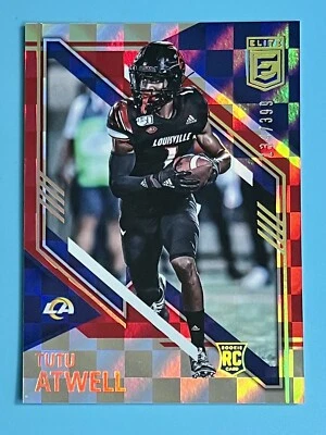TUTU ATWELL 2021 Donruss Elite  RC Checkerboard /399 Rams #131 Rookie - Image 1 of 2