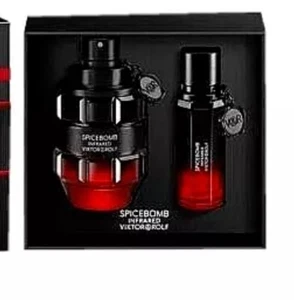 Viktor & Rolf Spicebomb Infrared Gift Set EDT 3 fl oz & 0.68 oz Men New in Box - Picture 1 of 5