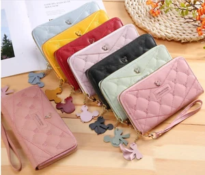 Forever Young Women Wallets Mickey Mouse Purse Phone Holder Wristlet w/Charm-New - Picture 1 of 24