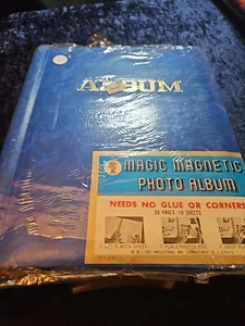 VINTAGE NEW Sealed Photo Album Brown Magic Magnetic Self-Adhesive @J - Picture 1 of 2