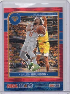 2024-25 Panini Nba Hoops - Jalen Brunson #186 Red Pulsar Prizm Premium /199  - Picture 1 of 2