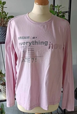 t-shirt tshirt manches longues rose pastel - jules - taille L - Photo 1/4