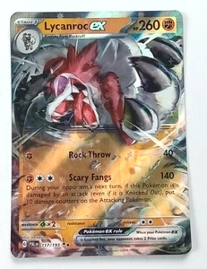 Carta Pokémon Rara Lycanroc Ex 117/193 Paldea Evolved Cosmo 2023 - Imagen 1 de 3