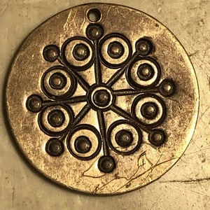 Medaille / Medaille aus Sterling Silber Münze kleines Loch - Bild 1 von 3