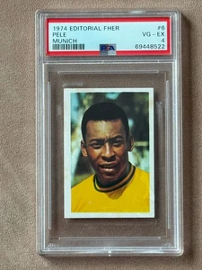 PELE 1974 Editorial Fher Munich 74 Sticker #6 PSA 4 Brazil Brasil PSA4 VG-EX - Picture 1 of 3