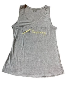 Spanx by Sara Blakely Gray Graphic Tank Top Size M - Picture 1 of 5