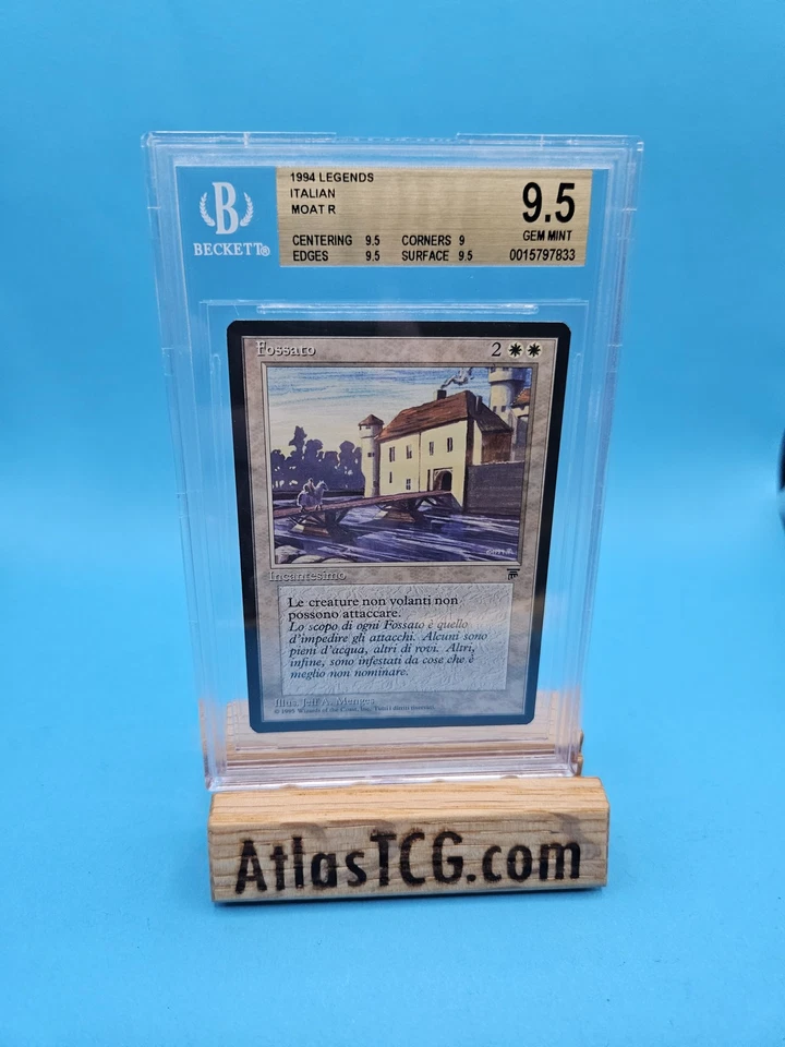 Moat - Legends Italian - MTG - BGS 9.5 GEM MINT - Italian GRADED  - Image 1 of 1