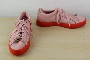 Adidas Trainers Womens Size UK 5 Sleek Diva BD7475 Pink Leather Lace Up Casual - Picture 1 of 11