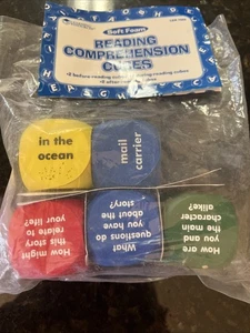 Learning Resources Reading Comprehension Cubes 5 Foam All Grades Homeschool Teac - Picture 1 of 3