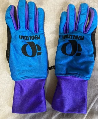 Luvas de ciclismo masculinas vintage pérola Izumi isoladas inverno/outono couro grande palma - Imagem 1 de 4