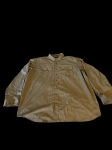 Carharrt Force 3XL Light Beige Long Sleeve Button Down Shirt - NWOT - Picture 1 of 6