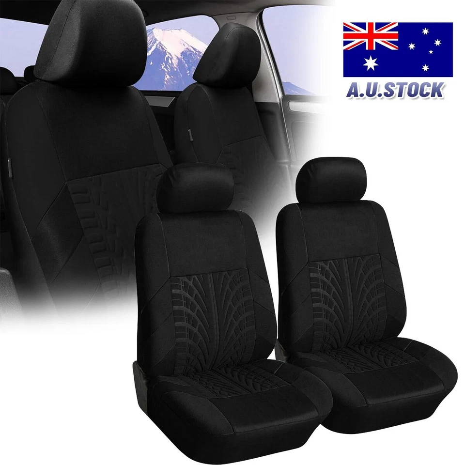 Pair Black Car Seat Covers Front Cushion Protector For Holden Commodore Captiva - image 1 of 4