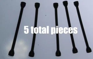 Lego space Black Hose Flexible 8.5L Tabless Ends Ends not removable Parts Lot X5 - Picture 1 of 5