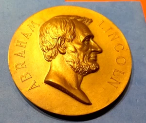 (Pgasteelers1) Medalla Lincoln Cent'l 1909 por GreenDuck Co. Uniface tamaño 76 mm K#890🌠 - Imagen 1 de 3